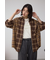 【堀田茜さん着用アイテム】切替デザインチェックシャツ