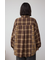 【堀田茜さん着用アイテム】切替デザインチェックシャツ