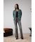 AZUL DENIM センタープレスセミフレアデニム