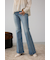 AZUL DENIM センタープレスセミフレアデニム