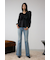 AZUL DENIM センタープレスセミフレアデニム