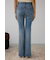 AZUL DENIM センタープレスセミフレアデニム