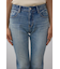 AZUL DENIM センタープレスセミフレアデニム