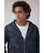 AZUL DENIMシャイニーデニムブルゾン