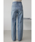 AZUL DENIM ラインストーンワイドデニム