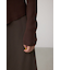 フロントギャザーVネックニット