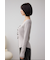 フロントギャザーVネックニット