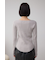 フロントギャザーVネックニット