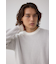 ハニカムクルーネックニット