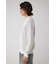 ハニカムクルーネックニット
