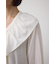 【着丈バリエ】レースアップラッフルブラウス