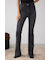 AZUL DENIM ラインストーンフレアデニム