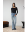 AZUL DENIM ラインストーンフレアデニム