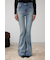 AZUL DENIM ラインストーンフレアデニム