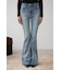 AZUL DENIM ラインストーンフレアデニム