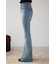 AZUL DENIM ラインストーンフレアデニム