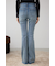 AZUL DENIM ラインストーンフレアデニム