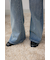 AZUL DENIM ラインストーンフレアデニム