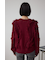 フリンジデザインニットトップス
