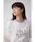 メタリックパーツプリントロングTシャツ