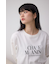 メタリックパーツプリントロングTシャツ