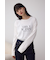 メタリックパーツプリントロングTシャツ