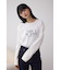 メタリックパーツプリントロングTシャツ