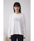 メタリックパーツプリントロングTシャツ