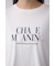 メタリックパーツプリントロングTシャツ