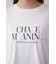 メタリックパーツプリントロングTシャツ