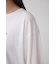 メタリックパーツプリントロングTシャツ