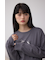 メタリックパーツプリントロングTシャツ