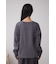 メタリックパーツプリントロングTシャツ