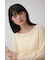 ベロアアシメカットトップス