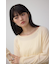 ベロアアシメカットトップス