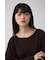 ベロアアシメカットトップス