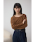 ベロアアシメカットトップス