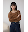 ベロアアシメカットトップス