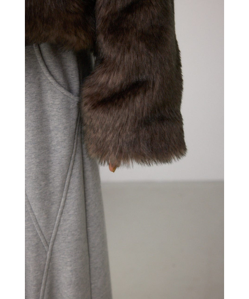 ジップアップファーコート｜アズールバイマウジーの通販｜&mall