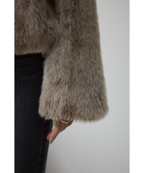 ジップアップファーコート｜アズールバイマウジーの通販｜&mall