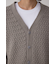 バスケット編みマットモールカーディガン