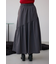 フロントジップフレアスカート