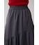 フロントジップフレアスカート