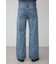 AZUL DENIM 切替ワイドフレア