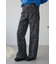 AZUL DENIM 起毛ツイルレオパードデニム