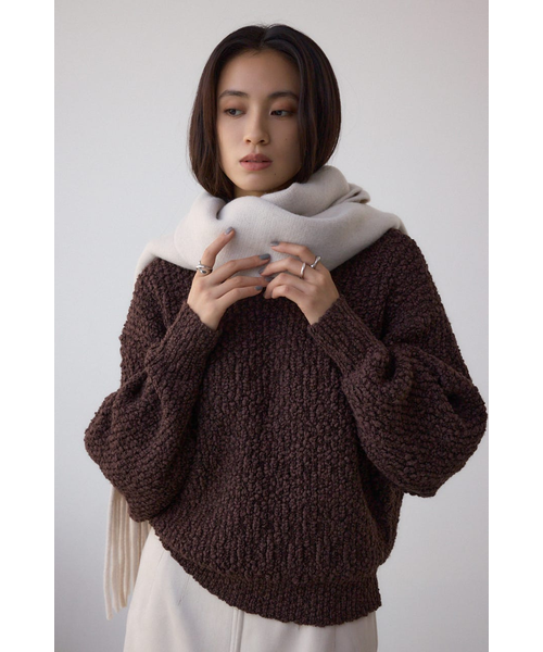 ソフトタッチニットフリンジストール｜アズールバイマウジーの通販