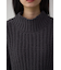 マットモールクロップドハイネックニット