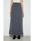 ピグメント起毛裏毛Iラインスカート