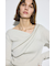 ドレープ長袖ニットトップス