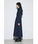 ウエストマークロングシャツワンピース